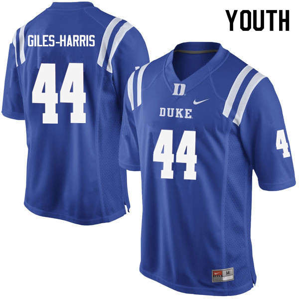 Youth #44 Joe Giles-Harris Duke Blue Devils College Football Jerseys Sale-Blue